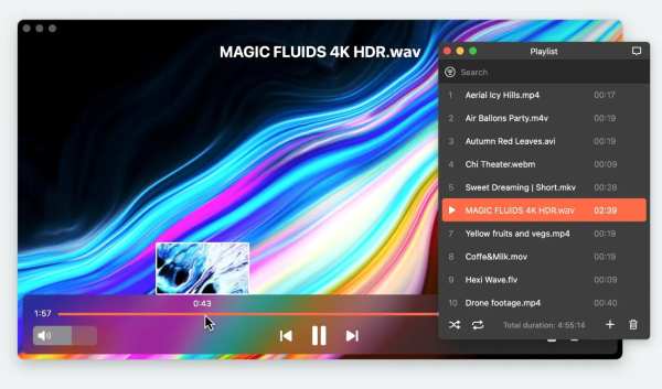 Reproductor Wav de Elmedia para Mac