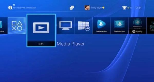 Lettore multimediale Ps4