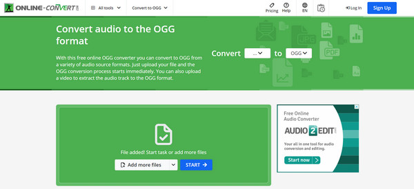 Conversion en ligne de fichiers Wav en Ogg