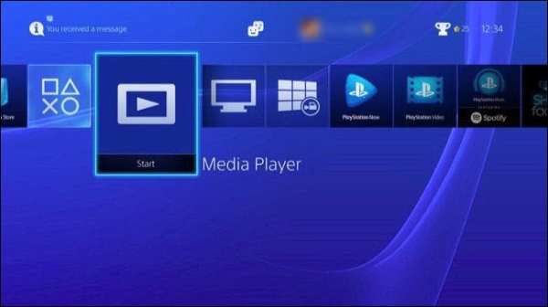 مشغل الوسائط PS4