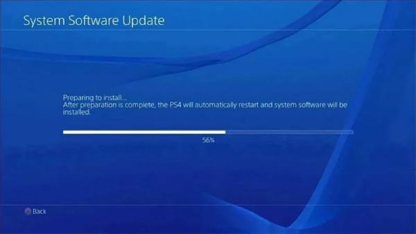 Actualización del software del sistema de PS4