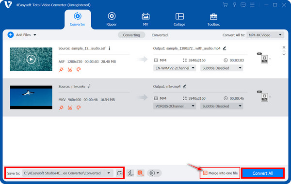 4easysoft รวมไฟล์เป็นหนึ่งเดียว