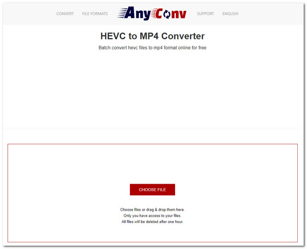 Anyconv アクセス インポート Hevc