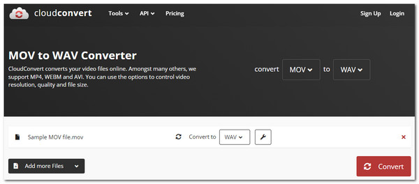 Cloudconvert Mov Wav