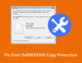 Fix Error 0x80030309 Copy Protection