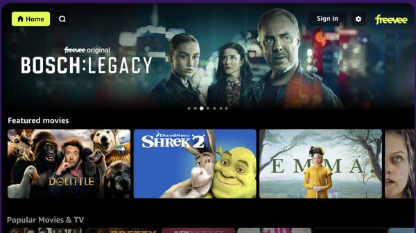 Site-ul web al seriei TV gratuite Freevee