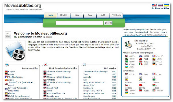 Moviesubtitles Subtitle Site