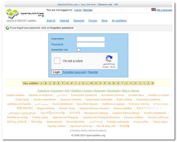 Opensubtitles Subtitle Site