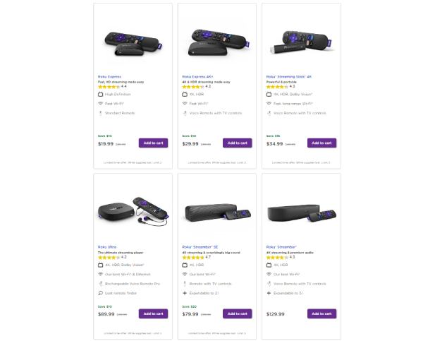 Precio de Roku