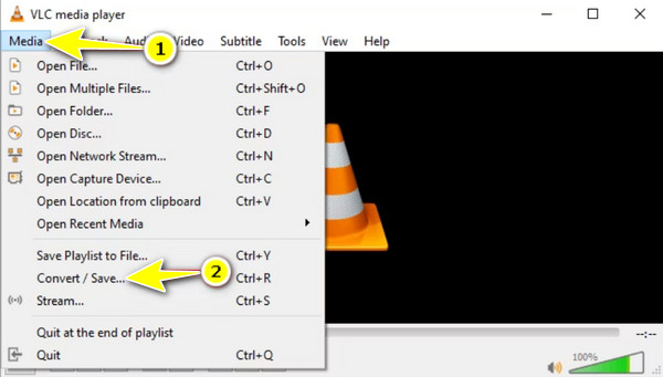 Controles avançados do VLC