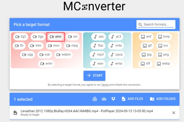 Amv Output Format Mc