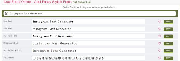 Cool Ins Font Generator