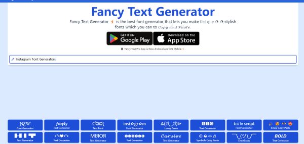 Fancy Ins Font Generator