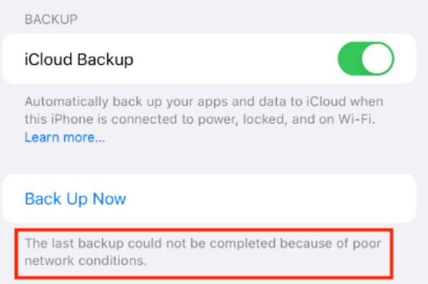 Icloud Backup Defalut Setting