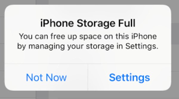 Iphone Full Storage Space