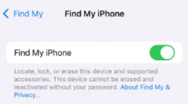 Turn Off Find My Iphone