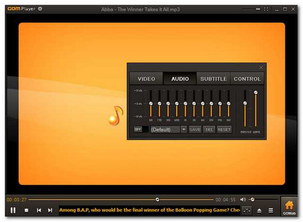 Gomplayer Interface