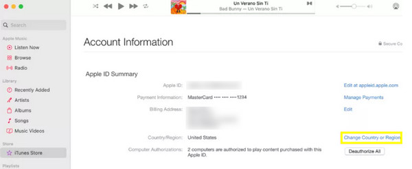 Itunes Apple Music Change Region