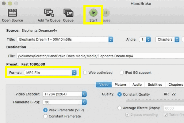 Handbrake Rip DVD To MOV Mac