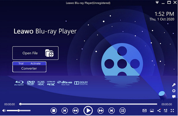 Leawo Blu-ray Player Interface